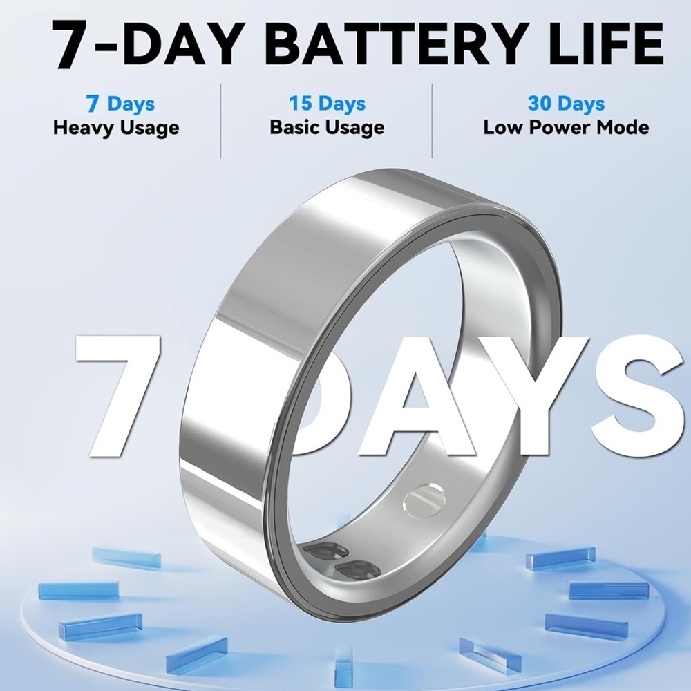 Smart Ring with Silver Finish